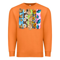 Carrot easter bunny butterfly daisy and sunflower with cowhide and  leopard b Premium Sweatshirt - Artiststas