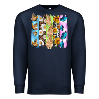 Navy easter bunny butterfly daisy and sunflower with cowhide and  leopard b Premium Sweatshirt - Artiststas