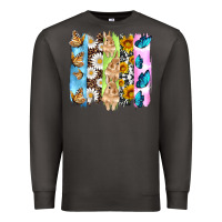 Smoke easter bunny butterfly daisy and sunflower with cowhide and  leopard b Premium Sweatshirt - Artiststas