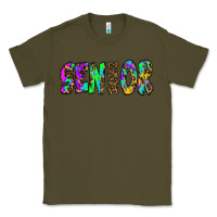 Army Green senior 2022 tie die leopard Classic Tee - RanaPortraitStore