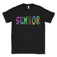 Black senior 2022 tie die leopard Classic Tee - RanaPortraitStore