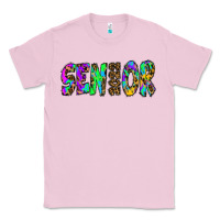 Bubblegum Pink senior 2022 tie die leopard Classic Tee - RanaPortraitStore