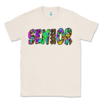 Natural senior 2022 tie die leopard Classic Tee - RanaPortraitStore