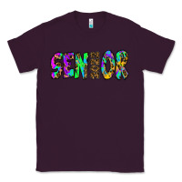 Plum senior 2022 tie die leopard Classic Tee - RanaPortraitStore