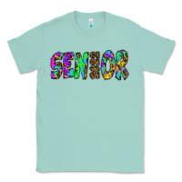 Seafoam senior 2022 tie die leopard Classic Tee - RanaPortraitStore