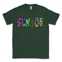 Sports Green senior 2022 tie die leopard Classic Tee - RanaPortraitStore