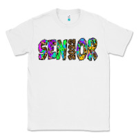 White senior 2022 tie die leopard Classic Tee - RanaPortraitStore