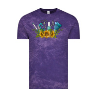 Cloud Purple nail tools with sunflower Vintage Tee - BarkalooDesign