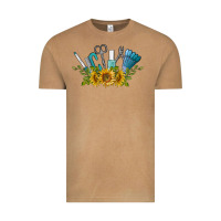 Vintage Camel nail tools with sunflower Vintage Tee - BarkalooDesign
