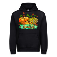 Black thankful pumpkins with glitter Urban Hoodie - MaliasSmallBusiness