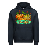Navy thankful pumpkins with glitter Urban Hoodie - MaliasSmallBusiness