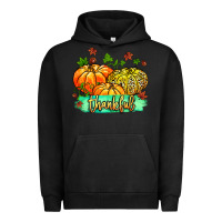Pigment Black thankful pumpkins with glitter Urban Hoodie - MaliasSmallBusiness