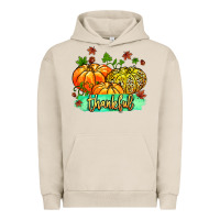 Pigment French Oak thankful pumpkins with glitter Urban Hoodie - MaliasSmallBusiness