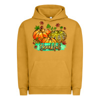Pigment Peanut Butter thankful pumpkins with glitter Urban Hoodie - MaliasSmallBusiness