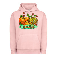 Pigment Salmon thankful pumpkins with glitter Urban Hoodie - MaliasSmallBusiness