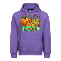 Tulip thankful pumpkins with glitter Urban Hoodie - MaliasSmallBusiness