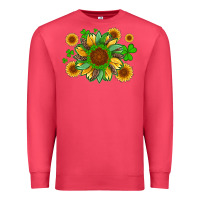 Cardinal st patricks sunflowers with shamrock and glitters with leopard Premium Sweatshirt - Artiststas