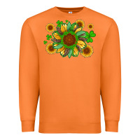 Carrot st patricks sunflowers with shamrock and glitters with leopard Premium Sweatshirt - Artiststas
