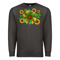 Smoke st patricks sunflowers with shamrock and glitters with leopard Premium Sweatshirt - Artiststas