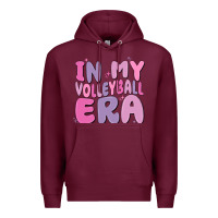 Burgundy in my volleyball era Premium Hoodie - MaliasSmallBusiness
