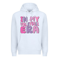 White in my volleyball era Premium Hoodie - MaliasSmallBusiness