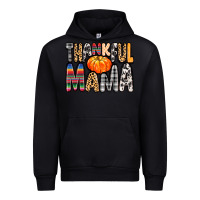 Black Thankful Mama Urban Hoodie - MaliasSmallBusiness