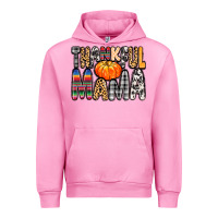Fuchsia Pink Thankful Mama Urban Hoodie - MaliasSmallBusiness