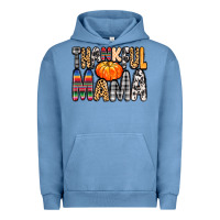 Pigment Pebble Blue Thankful Mama Urban Hoodie - MaliasSmallBusiness