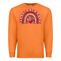 Carrot valentine's day rainbow with heart Premium Sweatshirt - AdoDesignShop
