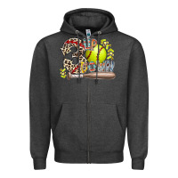 Charcoal Heather three up down softball Zipper Hoodie - RacoonDesign