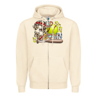 Sandshell three up down softball Zipper Hoodie - RacoonDesign