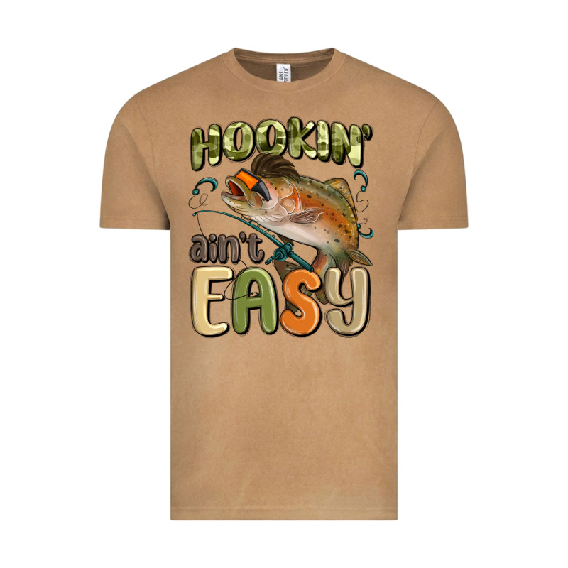 Hookin' Ain't Easy Vintage Tee by MaliasSmallBusiness | Teevron