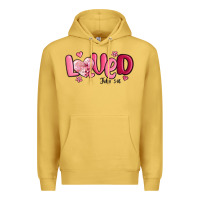 Antique Gold valentine's day loved john 3 16 Premium Hoodie - MaliasSmallBusiness