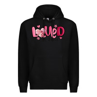 Black valentine's day loved john 3 16 Premium Hoodie - MaliasSmallBusiness