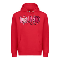 Red valentine's day loved john 3 16 Premium Hoodie - MaliasSmallBusiness