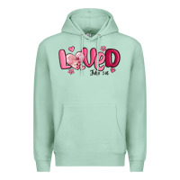 Seafoam valentine's day loved john 3 16 Premium Hoodie - MaliasSmallBusiness