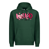 Sports Green valentine's day loved john 3 16 Premium Hoodie - MaliasSmallBusiness