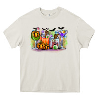 Cream halloween Heavy Core Tee - CowhideDigitalArt