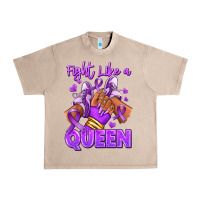 French Oak fight like a queen lupus awareness afro girl sneak Urban Heavy Tee - RanaPortraitStore
