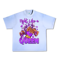Grape Ice fight like a queen lupus awareness afro girl sneak Urban Heavy Tee - RanaPortraitStore