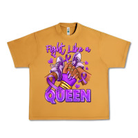 Peanut Butter fight like a queen lupus awareness afro girl sneak Urban Heavy Tee - RanaPortraitStore