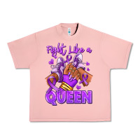 Salmon fight like a queen lupus awareness afro girl sneak Urban Heavy Tee - RanaPortraitStore
