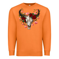 Carrot valentine's bull skull Premium Sweatshirt - AdoDesignShop