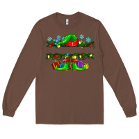 Chestnut custom name christmas elf Long Sleeve Tee - texasbilliewilder