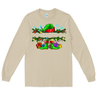 Mushroom custom name christmas elf Long Sleeve Tee - texasbilliewilder