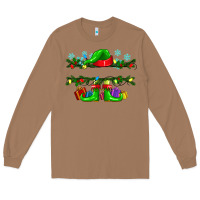 Toasted Coconut custom name christmas elf Long Sleeve Tee - texasbilliewilder