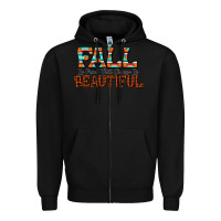 Black fall is proof that change is beautiful Zipper Hoodie - CowhideDigitalArt
