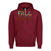 Burgundy fall is proof that change is beautiful Zipper Hoodie - CowhideDigitalArt