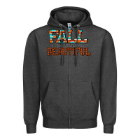 Charcoal Heather fall is proof that change is beautiful Zipper Hoodie - CowhideDigitalArt