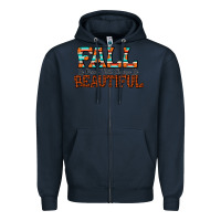 Navy fall is proof that change is beautiful Zipper Hoodie - CowhideDigitalArt